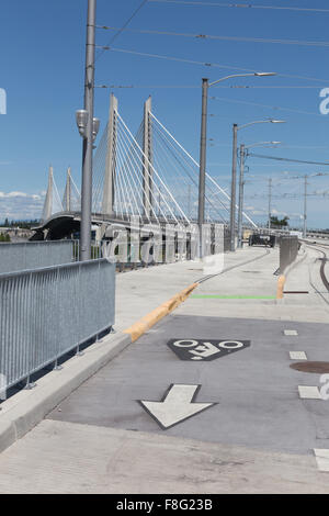 Tillicum Crossing Bridge Stockfoto
