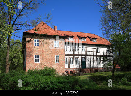 Senken Sie Burg Bodenteich, Uelzen, Niedersachsen, Deutschland, Europa Stockfoto