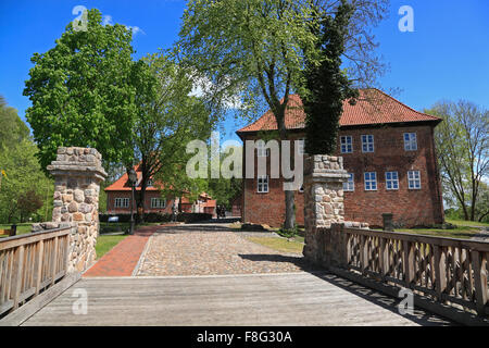 Senken Sie Burg Bodenteich, Uelzen, Niedersachsen, Deutschland, Europa Stockfoto