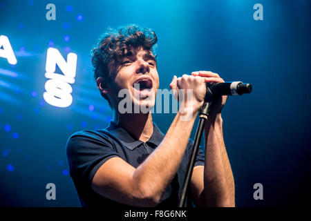 Detroit, Michigan, USA. 8. Dezember 2015. NATHAN SYKES führt auf Amp Radios Kringle Jingle an The Fillmore in Detroit, MI am 8. Dezember 2015 © Marc Nader/ZUMA Draht/Alamy Live News Stockfoto