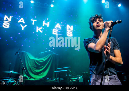 Detroit, Michigan, USA. 8. Dezember 2015. NATHAN SYKES führt auf Amp Radios Kringle Jingle an The Fillmore in Detroit, MI am 8. Dezember 2015 © Marc Nader/ZUMA Draht/Alamy Live News Stockfoto