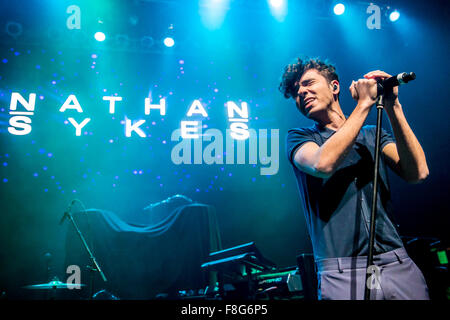 Detroit, Michigan, USA. 8. Dezember 2015. NATHAN SYKES führt auf Amp Radios Kringle Jingle an The Fillmore in Detroit, MI am 8. Dezember 2015 © Marc Nader/ZUMA Draht/Alamy Live News Stockfoto