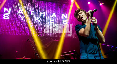 Detroit, Michigan, USA. 8. Dezember 2015. NATHAN SYKES führt auf Amp Radios Kringle Jingle an The Fillmore in Detroit, MI am 8. Dezember 2015 © Marc Nader/ZUMA Draht/Alamy Live News Stockfoto