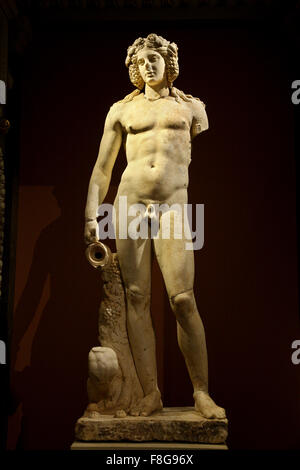 Statue des Dionysos - Bacchus im Kunsthistorischen Museum ('Art History Museum") in Wien, Österreich. Stockfoto