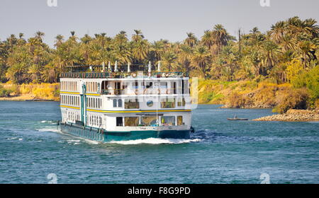 Ägypten - Kreuzfahrt auf dem Nil bei Assuan Stockfoto