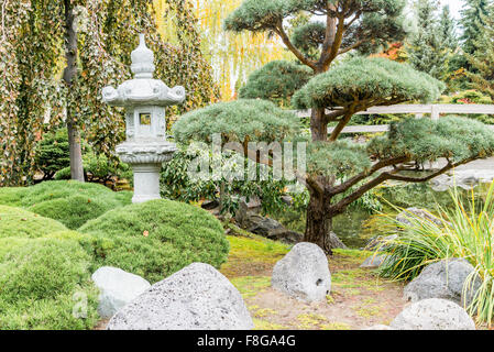 Kasugai japanischer Garten, Kelowna, British Columbia, Kanada Stockfoto