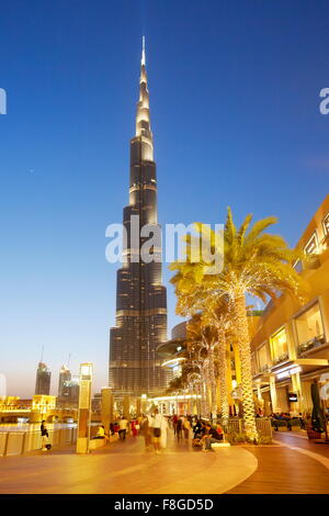 Dubai - Burj Khalifa, das höchste Gebäude der Welt, Vereinigte Arabische Emirate Stockfoto