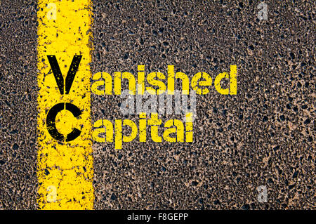 Konzept-Bild der Buchhaltung Business Akronym Xxxxxxxxxxxxxxxxx über Straße Markierung gelber Farbe geschrieben. Stockfoto