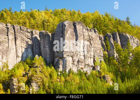 Adersbacher Felsen Berge, Teplicke Felsen, Tschechische Republik Stockfoto