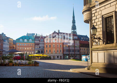 Gebäude im Stadtzentrum von Riga, Lettland Stockfoto