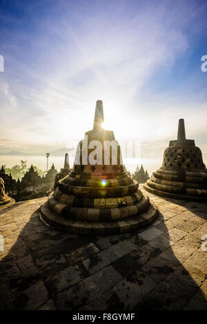 Denkmäler in Borobudur, Jawa Tengah, Indonesia