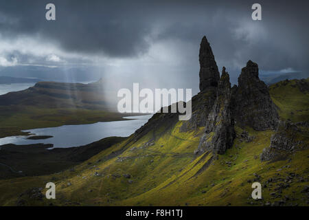 Felsformationen in ländlichen Landschaft Stockfoto