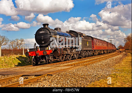 K4 Klasse Nr. 61994 der großen Marquess bei Redmarshall in der Nähe von Stockton on Tees Stockfoto