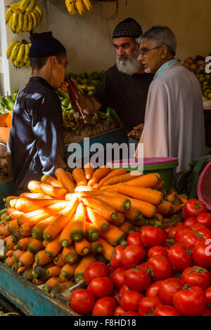 ESSAOUIRA, Marokko - 3. November 2015: Blick vom Markt von Medina in Essaouira Stockfoto