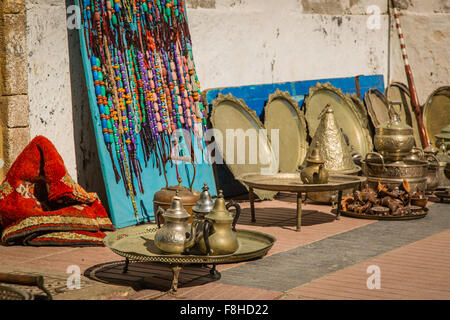 ESSAOUIRA, Marokko - 3. November 2015: Blick vom Markt von Medina in Essaouira Stockfoto