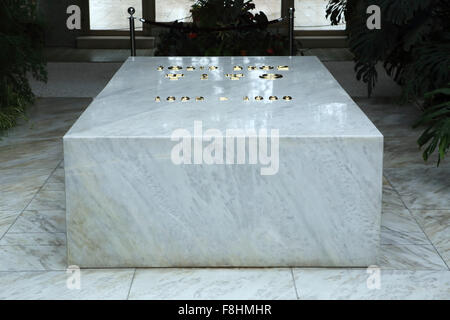 Das Mausoleum von Josip Broz Tito in das Haus der Blumen in Belgrad, Serbien. Tito (1892-1980) war der Führer von Jugoslawien. Stockfoto