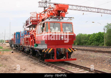 Rail Service Fahrzeug Reparatur macht equipment 2 Stockfoto