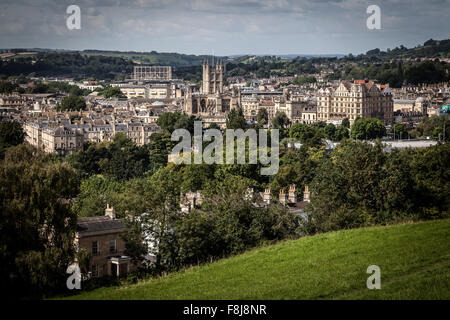 Blick über Bath Spa, England. Stockfoto