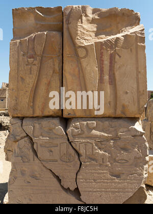 Der Tempel von Ramses II in der Nähe der Tempel von Sethos ich an Abydos, Ägypten Stockfoto