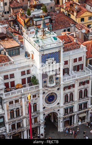 Marco-Platz ist der berühmte und attraktive Platz in Venedig Stockfoto