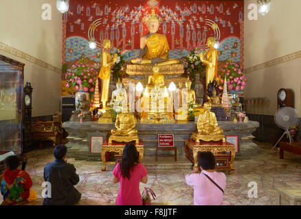 Thailand - Ayutthaya, Wat Yai Chai Mongkol Temple, UNESCO Stockfoto