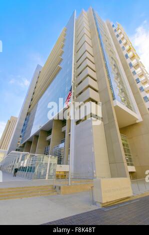 Die United States Courthouse, am Broadway in Downtown San Diego, Kalifornien, Vereinigte Staaten von Amerika. Stockfoto