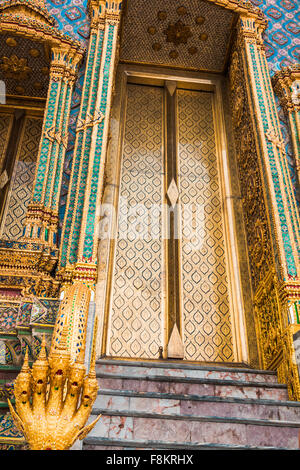 Phra Mondhop oder in der Bibliothek im Wat Phra Kaeo, Bangkok, Thailand Stockfoto