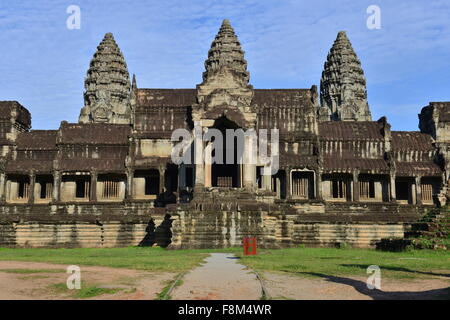 Zentralen Komplex, Angkor Wat, Siem Reap, Kambodscha Stockfoto