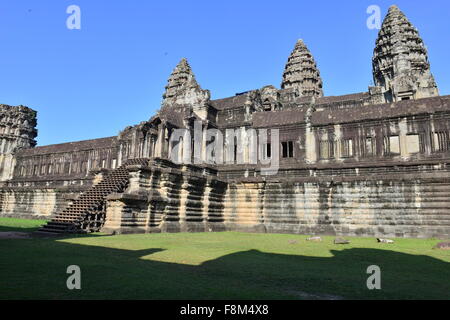 Zentralen Komplex, Angkor Wat, Siem Reap, Kambodscha Stockfoto