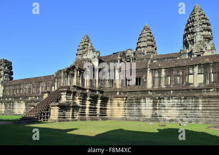 Zentralen Komplex, Angkor Wat, Siem Reap, Kambodscha Stockfoto