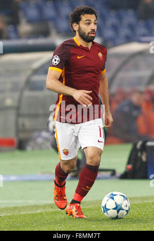 Stadio Olimpico, Rom, Italien. 9. Dezember 2015. Champions-League. Roma gegen Bate Borisov. Salah Mohamed © Aktion Plus Sport/Alamy Live-Nachrichten Stockfoto