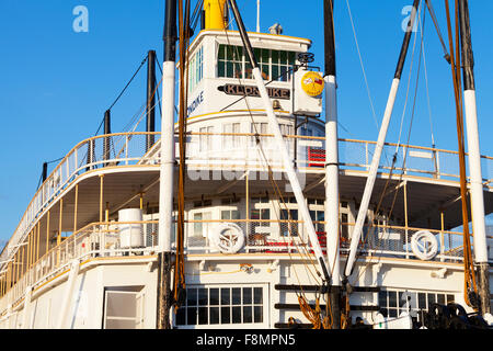 Die SS Klondike nationalen historischen Ort Raddampfer am Ufer des Flusses Yukon, Whitehorse, Yukon Territorium, Kanada Stockfoto