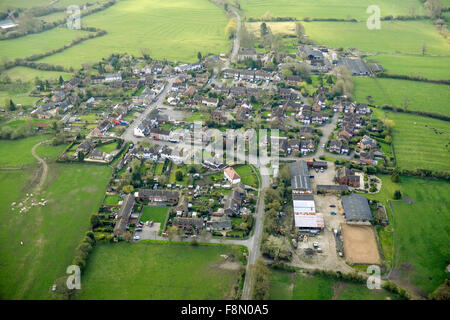 Eine Luftaufnahme des Dorfes von Newton in Northamptonshire Stockfoto