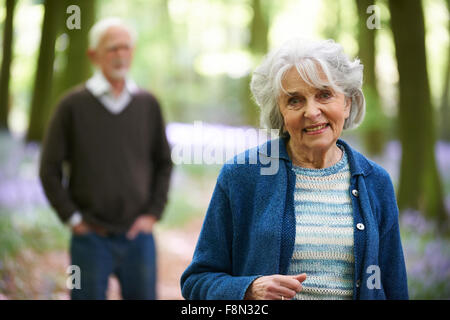 Outdoor Portrait Of Happy Senior Couple Stockfoto