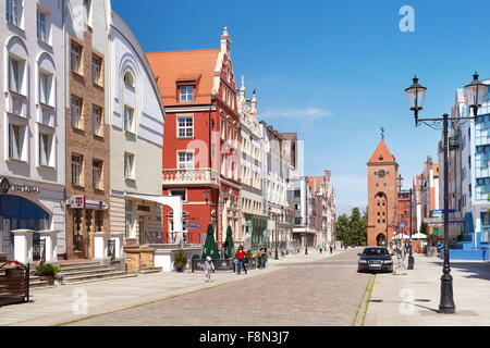 Elbing, Architektur auf der alten Stadt, Polen Stockfoto