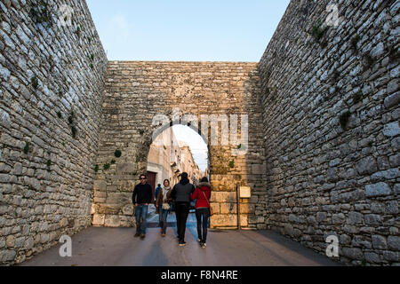 Italien, Sizilien, Erice, Trapani Tor Porta Trapani Stockfoto