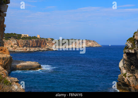 Mallorca, Santanyi Strand, Cala Santanyi, Insel Mallorca, Mallorca, Balearen, Spanien, Europa Stockfoto