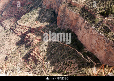 Landschaft von Grant Canyon. Grand Canyon Nationalpark in Arizona; USA; Amerika Stockfoto