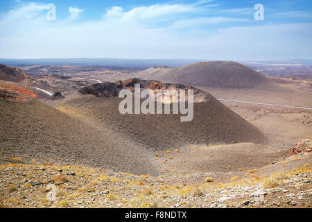 Lanzarote, Landschaft der Nationalpark Timanfaya, Spanien, Kanarische Inseln Stockfoto