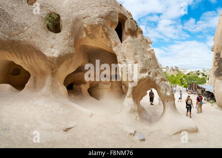 Cappadocia - Türkei, Steinformationen in der Nähe von Zelve, UNESCO Stockfoto