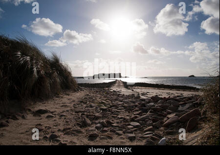 Fort Île de Raz, Alderney, Kanalinseln Stockfoto