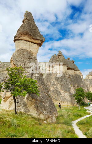 Cappadocia - Türkei, Steinformationen in der Nähe von Zelve, UNESCO Stockfoto