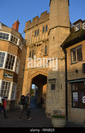 Der mittellose Veranda, Wells, Somerset, England Stockfoto