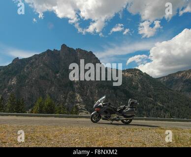 Auf der Oberseite der Welt (Beartooth) Autobahn, Montana/Wyoming, USA. Stockfoto