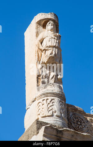 Tempel des Domitian in Ephesus antike Stadt, Izmir, Türkei Stockfoto