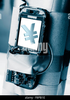 Yen Währung problem Stockfoto