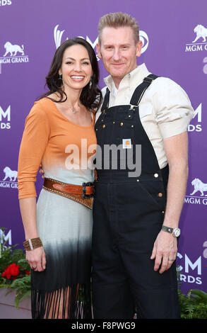 48th annual ACM Awards statt, bei der MGM Grand Garden Arena in MGM Grand - Ankünfte Featuring: Rory Lee Feek, Joey Martin Feek, Rory Feek, Joey Feek Where: Las Vegas, Nevada, USA bei: 7. April 2013 Stockfoto