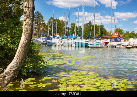 Mikolajki, Marina auf den Mikolajskie See, Masuren Reion, Polen, Europa Stockfoto
