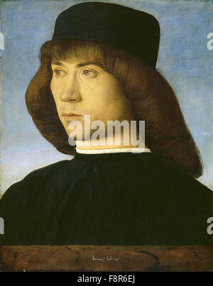 Giovanni Bellini - Giambellino - Porträt eines jungen Mannes Stockfoto