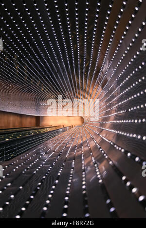 National Gallery of Art, bewegliche Gehweg und Multiverse Lichtskulptur Stockfoto